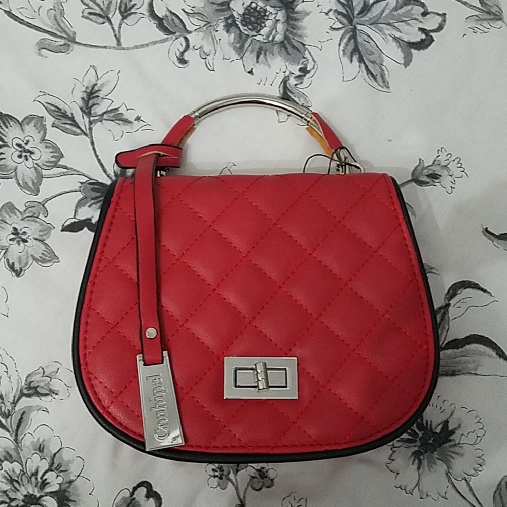 Red crossbody bag